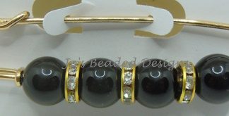 4 Bead Kiltpin Brooch, Large Bead