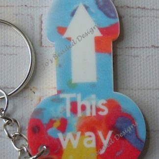 Trolley Todger Keyring, This Way
