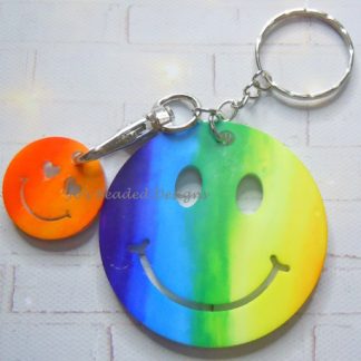 Acrylic keyring and matching trolley coin