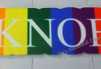 Acrylic Word Keyring, Sweary Words  *Knob*