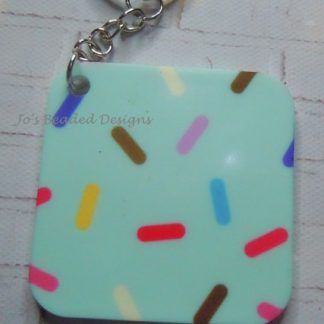 Acrylic Keyring, Square
